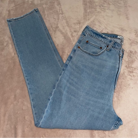 Abercrombie & fitch the ‘90s slim straight ultra high rise W32/14R/L31 - Picture 2 of 13